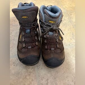 Keen Dry key-tech waterproof men’s brown leather safety toe boots size 10.5